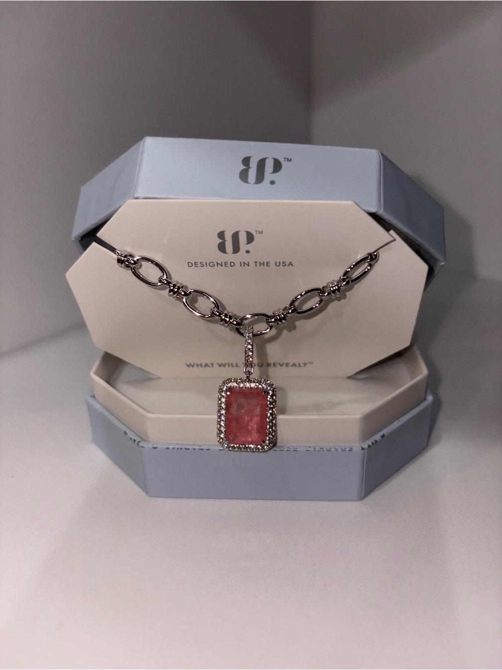 Bomb party OG necklace NK57811 rhodium
